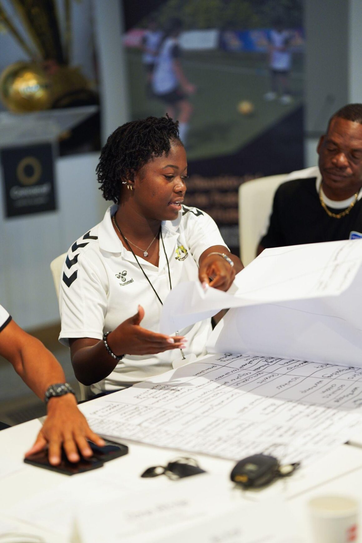 Vanessa Desinord of the Bahamas Football Association