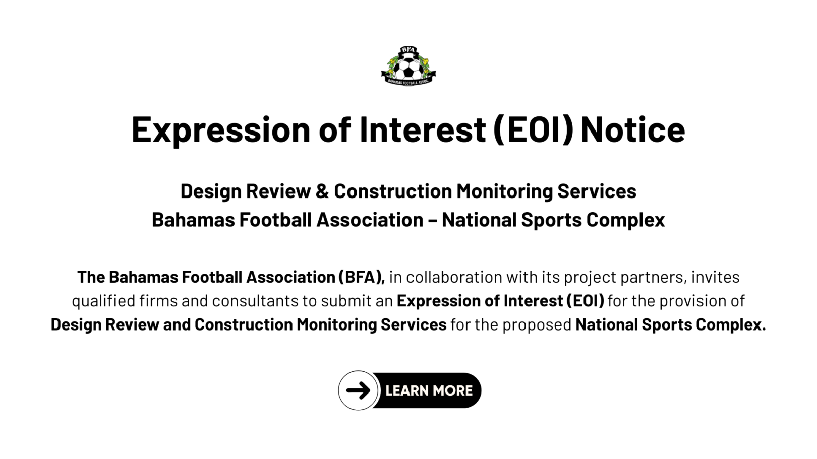 EOI Notice Website Banner